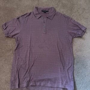 Club Monaco Men's Patterned Polo Shirt